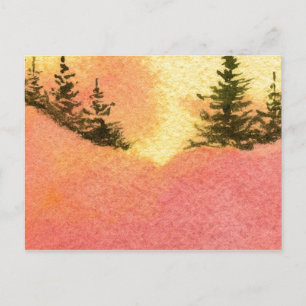 "Line of Pine #2" Country Roads Postcard