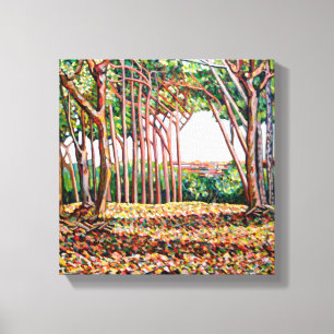 Line of Trees 2009 Canvas Print