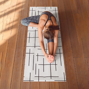 Line Pattern Yoga Mat