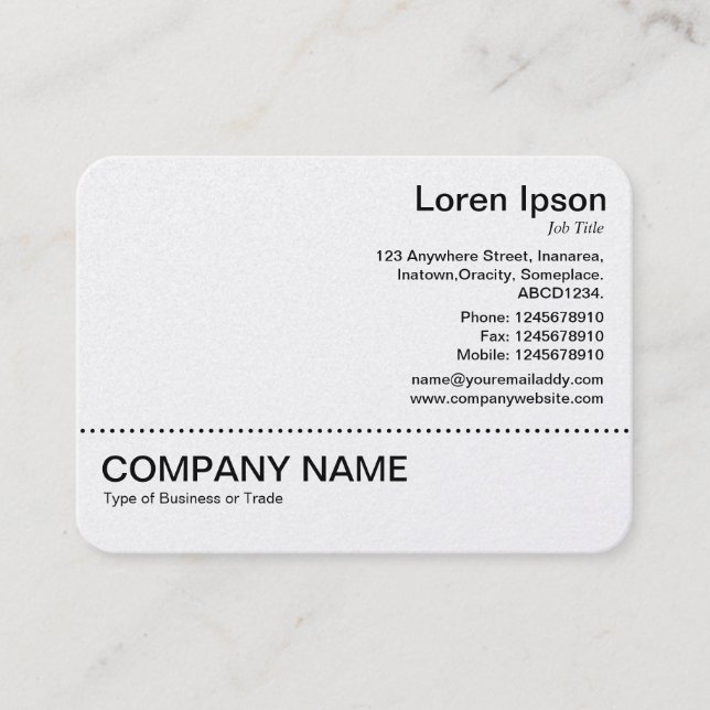 Line v2 - Black on (Gold) Business Card (Front)