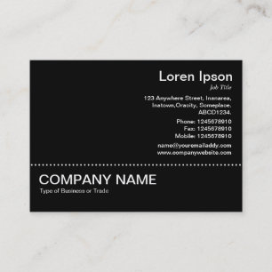 Line v2 - Black on White Business Card