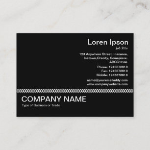 Line v2 - Black on White Business Card