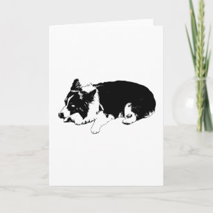 line wish calm, corgi card
