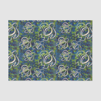 LineA Blue Honu Tissue Paper