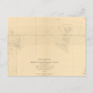 Linea Divisoria Entre Mexico 3 Postcard