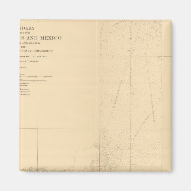 Linea Divisoria Entre Mexico 4 Magnet (Front)