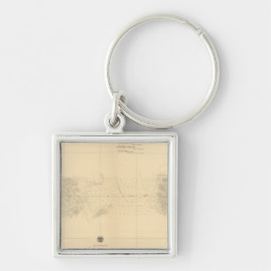 Linea Divisoria Entre Mexico 5 Key Ring