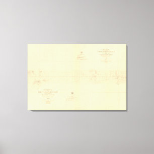 Linea Divisoria Entre Mexico 6 Canvas Print