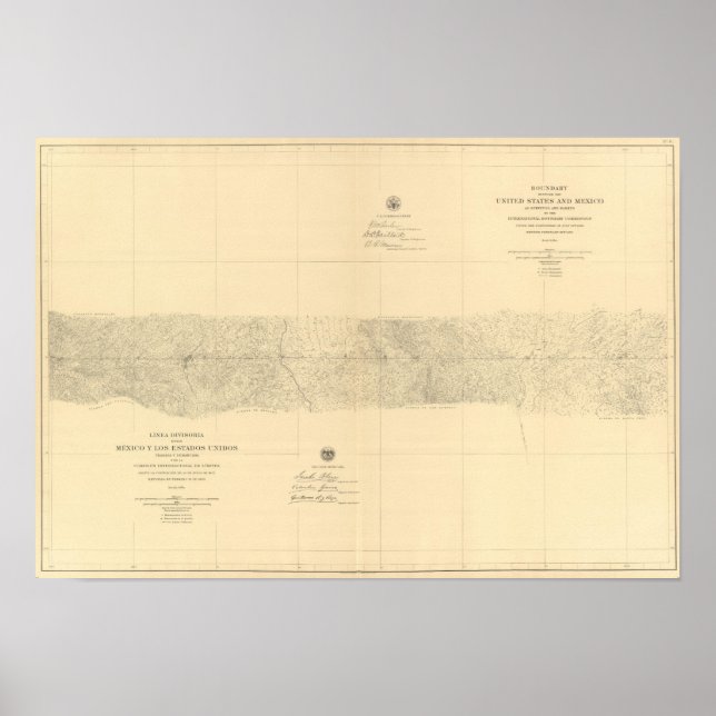 Linea Divisoria Entre Mexico 8 Poster (Front)