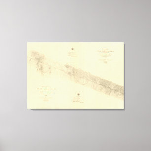 Linea Divisoria Entre Mexico 9 Canvas Print