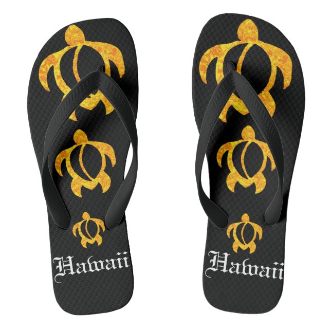 LineA Golden Lava Honu Hawaii Jandals (Footbed)