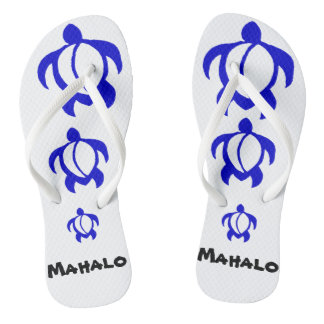 LineA Mahalo Blue Honu Jandals