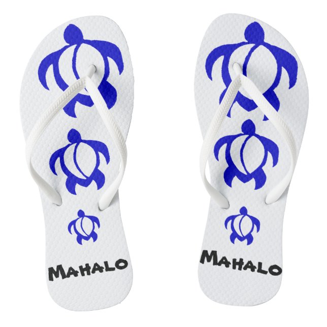LineA Mahalo Blue Honu Jandals (Footbed)