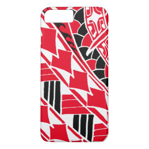 LineA Red Polynesian Tattoo Case-Mate iPhone Case
