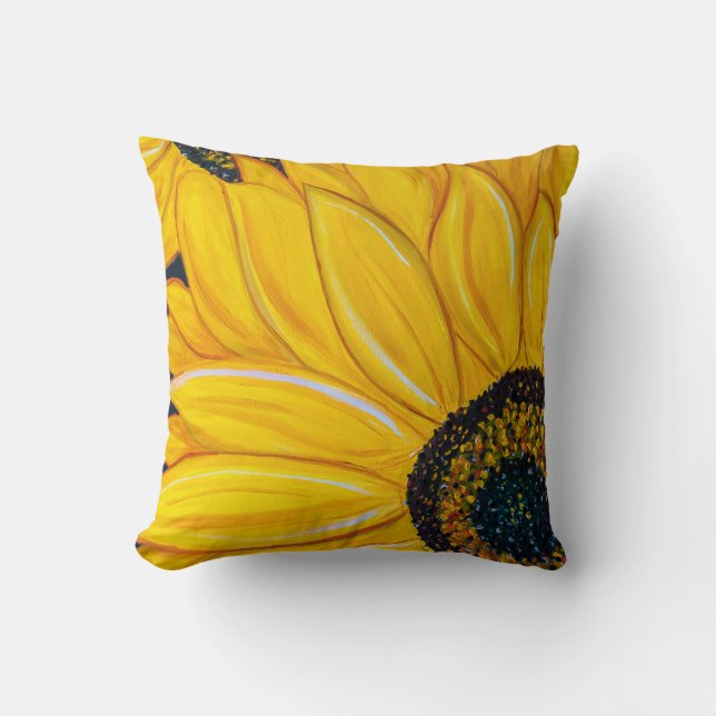 LineA Sunflower Duo Painting Cushion (Front)