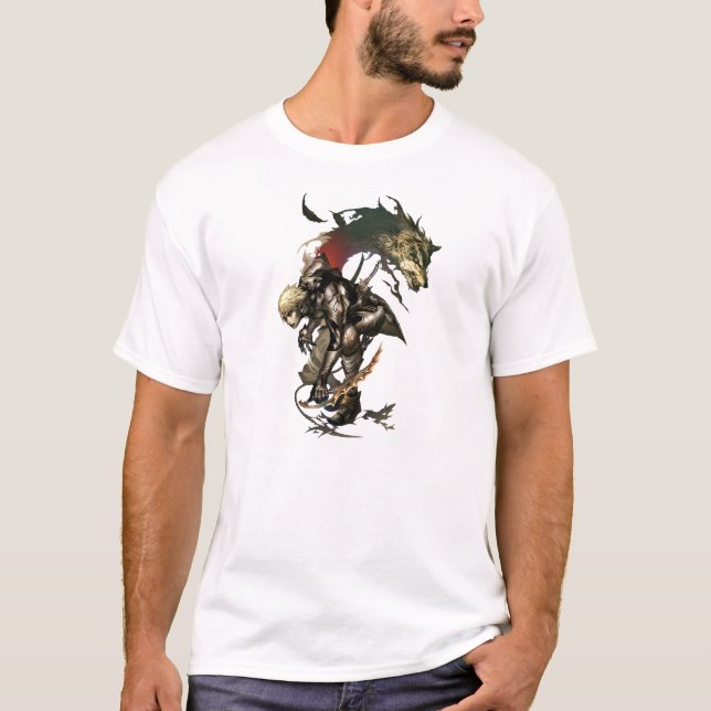 Lineage 2 Dagger Dark Elfo T-Shirt (Front)
