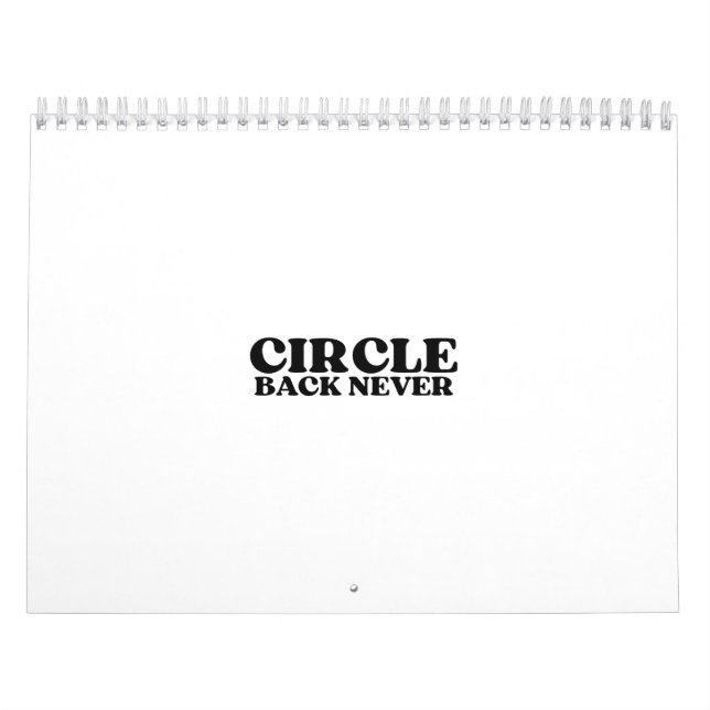 Linear Architecture | Circle Back Never Visual  Calendar (Cover)