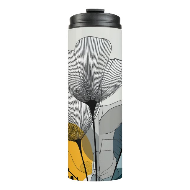 Linear Bloom Thermal Tumbler (Front)
