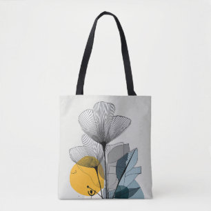 Linear Bloom Tote Bag