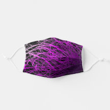 Linear Explosion Purple - Face Mask