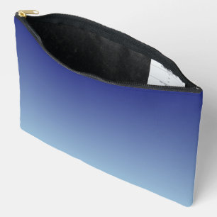 Linear Gradient Sky CCFFFF-000066 Accessory Pouch