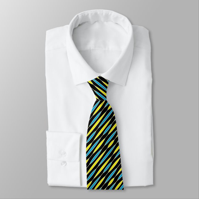 Linear Leaf 03 (diagonal) Tie (Tied)
