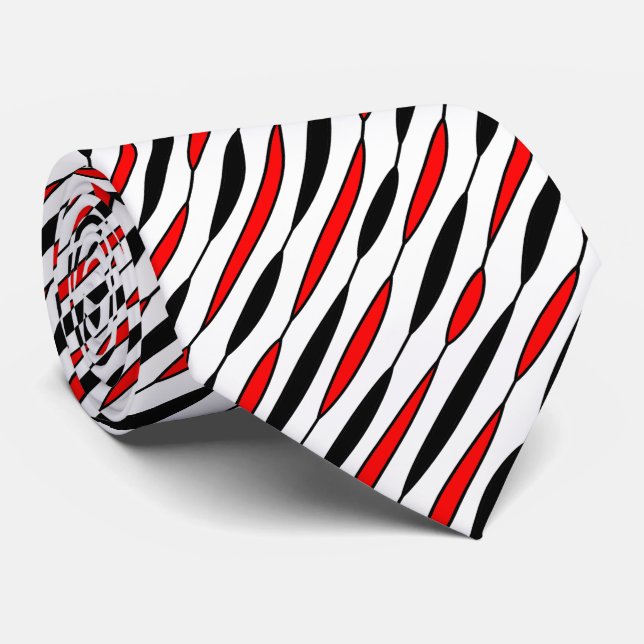 Linear Leaf 08 (Diagonal) Tie (Rolled)