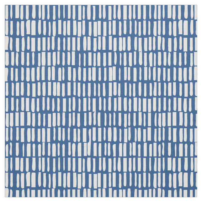 Linear, Modern Pattern - Sagamore - Blue Fabric (Swatch)