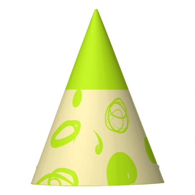 Linear patterns and spots design Party Hat (Front)