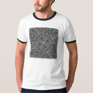 Linear Rush Op Art Psychedelic T-shirt