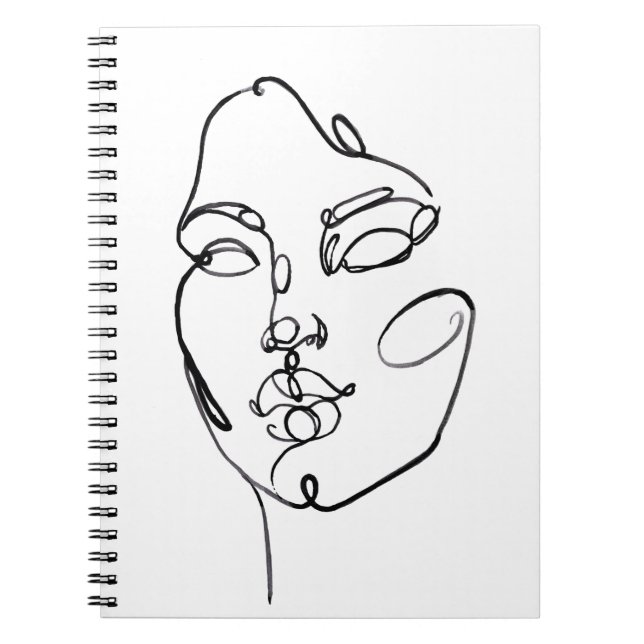 Linear Thoughts - Face Notebook (Front)