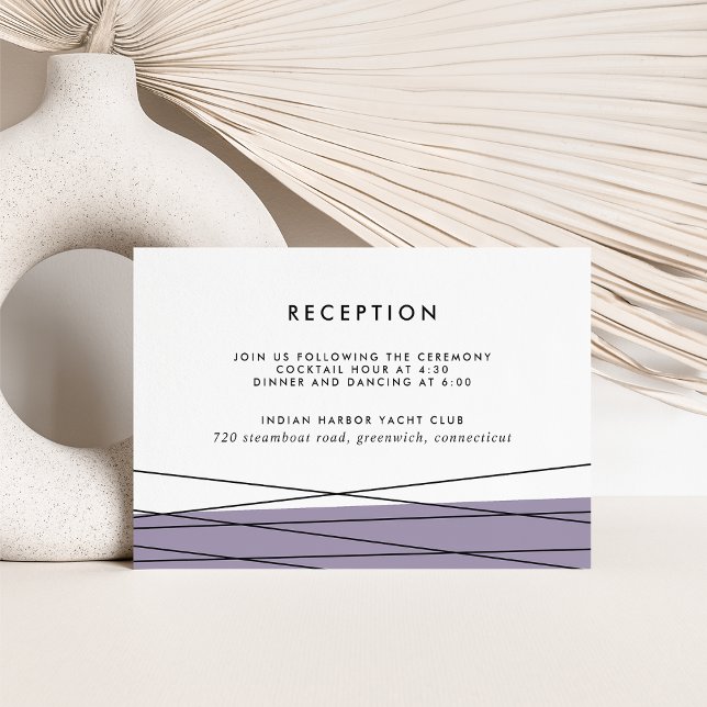 Lineation Reception Insert Card | Grey Lilac (Creator Uploaded)