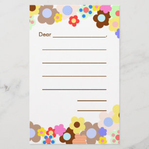 Lined Blank Kids Note Paper