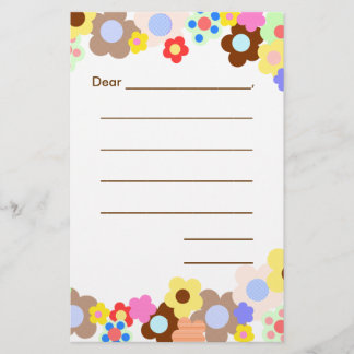 Lined Blank Kids Note Paper