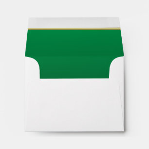 Lined Bright Green Print Envelopes
