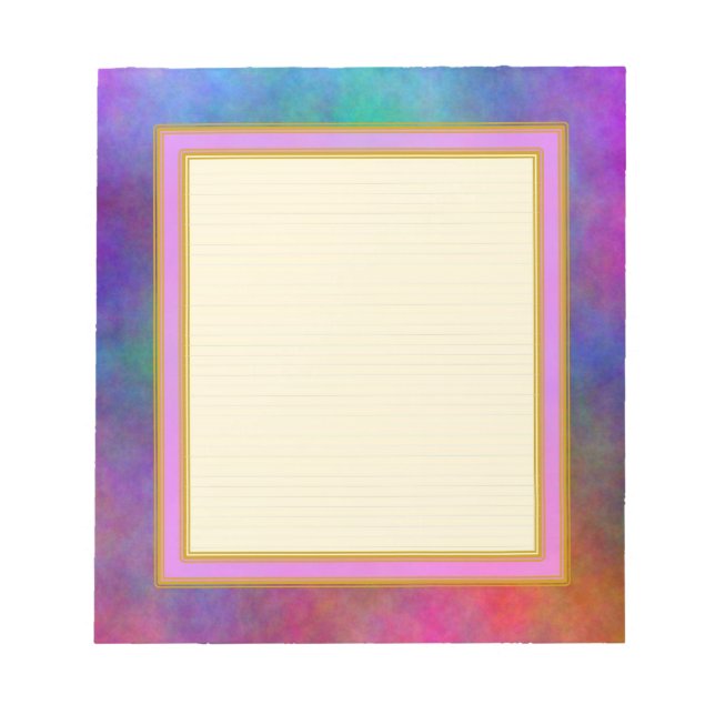 Lined Garden Sunlight Small Note Pad (Front)