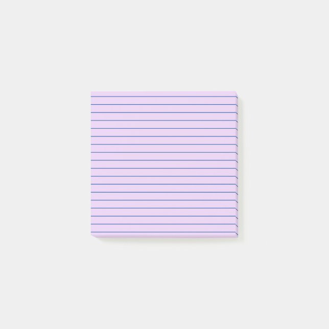 Lined Light Purple Post-it Notes (Front)