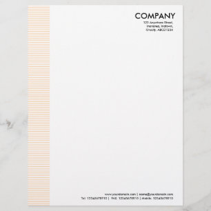 Lined Margin - Sand Personalized Letterhead