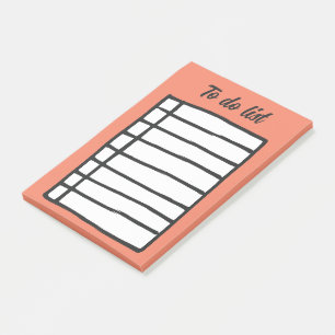 Lined notebook page post-it notes