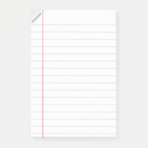 Lined Notebook Paper Post-it Notes