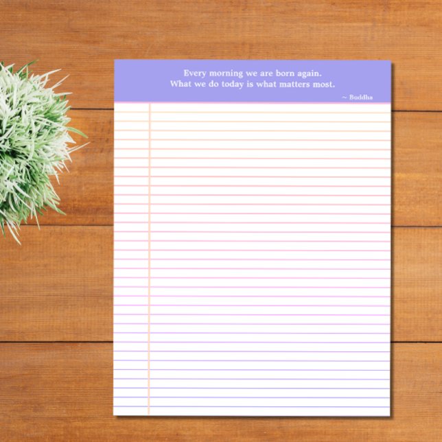 Lined Notepad Ombre Pink, Purple, Blue & Orange (Creator Uploaded)