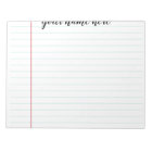 Lined Notepad Personalised