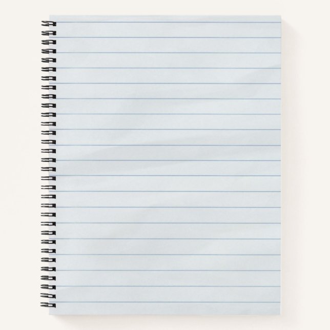 Lined Paper Notebook (Front)