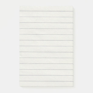Lined post it notes