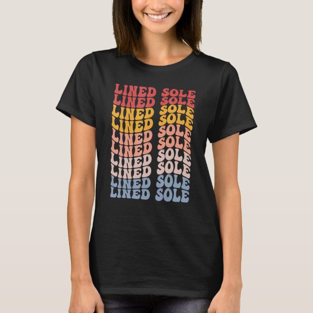 Lined Sole Groovy Retro Fish T-Shirt (Front)