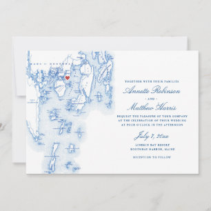 Linekin Bay Resort All-In-One QR code RSVP Wedding Invitation