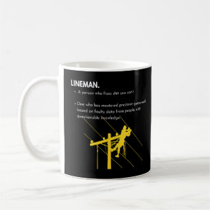 Lineman Definition with Pole Climber for Linemen S Coffee Mug
