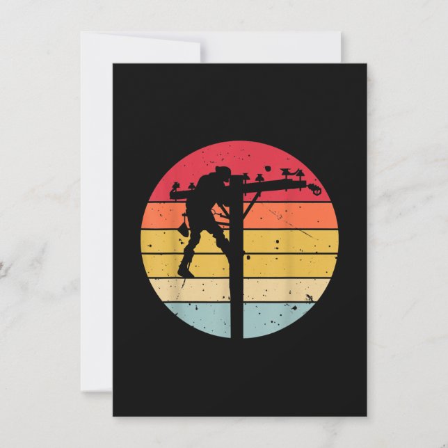 Lineman Electrician Gift Card (Front)