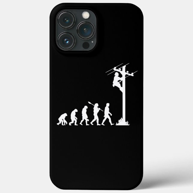 lineman evolution electrician lineman  Case-Mate iPhone case (Back)
