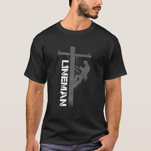 Lineman Hoodie T-Shirt (Front)